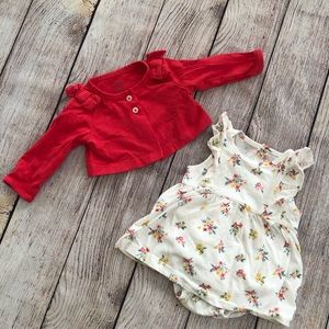 Girls dress w/ cardigan